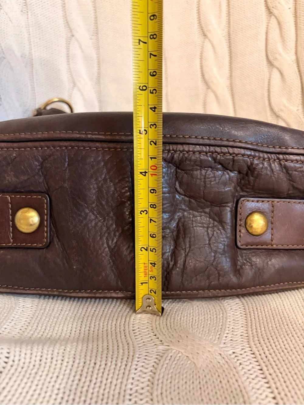 Coach Vintage Carly Dark Brown Leatherware Shoulder Bag  12669 - Picture 9 of 10